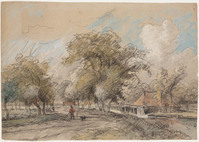 KT 1989 070
<br/>
Landschap met watermolen (?)
<br/>
<em>Eymer, Arnoldus Johannes (1803-1863)</em>